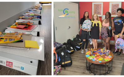 Triple C Housing, Inc. Distributes 80 Backpacks and School Supplies to Families and Youth at the Truman Square Residence